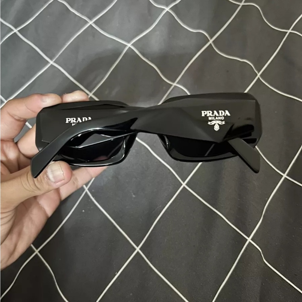 Prada PR17WS 1AB5S049 Women's Sunglasses 49 mm Black / Dark Grey Lens - Picture 6 of 13